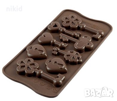 Ключ Ключове катинар силиконов молд форма фондан шоколад гипс декор