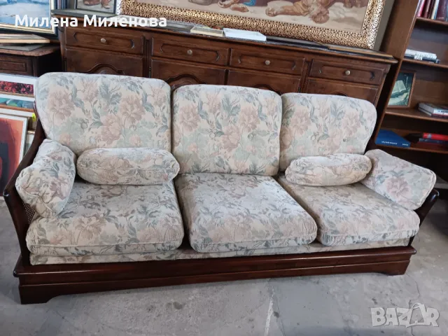 Холна гарнитура - диван тройка и фотьойл , снимка 4 - Дивани и мека мебел - 50250844