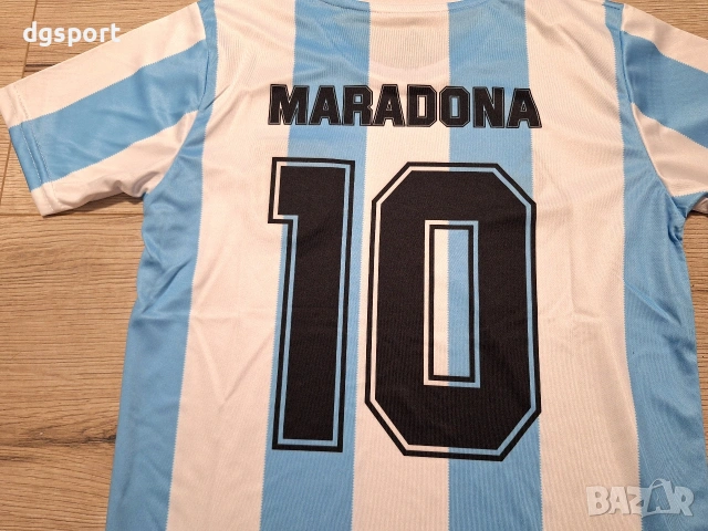 Детски екип на МАРАДОНА # Аржентина #ретро модел 1986!!!, снимка 3 - Футбол - 53118102