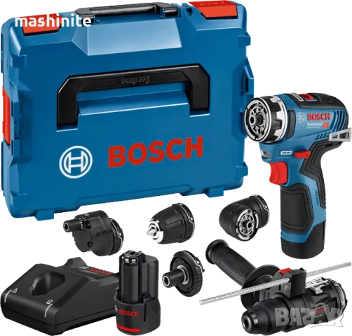 Акумулаторен винтоверт GSR 12V-35 FC GFA 12-H Full Set Bosch, снимка 1