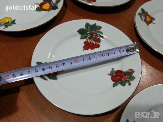 Стар български порцелан чинии , снимка 2 - Антикварни и старинни предмети - 43454411