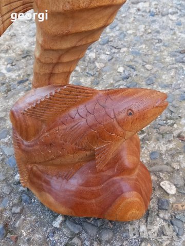 Красива дърворезба на морско конче и риба    18/2, снимка 8 - Декорация за дома - 43804157