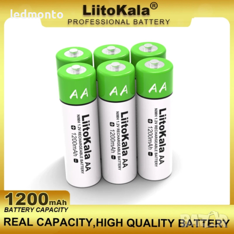 1.2V AA 1200mAh Ni-MH Акумулаторна батерия презареждаеми AA батерии, снимка 2 - Оригинални батерии - 44899359