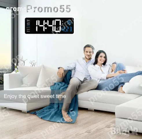 Стенен часовник с термометър и календар, снимка 6 - Стенни часовници - 49013971