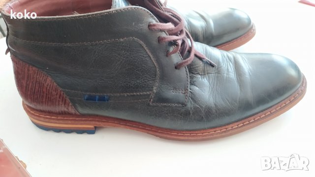 Високо качествени обувки мокасини боти от естествена кожа 44 45 или 45.5, снимка 2 - Мъжки боти - 32795776