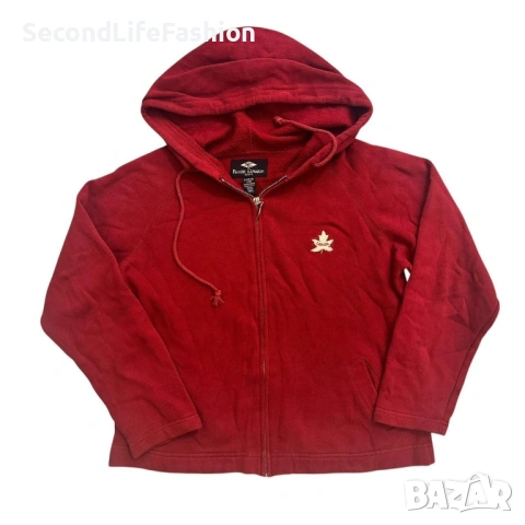 Мъжко спортно яке Roger Edwards Sport с лого, червено и цип, размер M, Канада