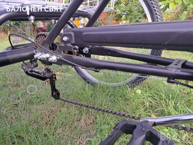 Нов Велосипед Колело Триколка Сгъваема  24 цола 7 скорости, кош и облегалка, снимка 9 - Велосипеди - 47802124