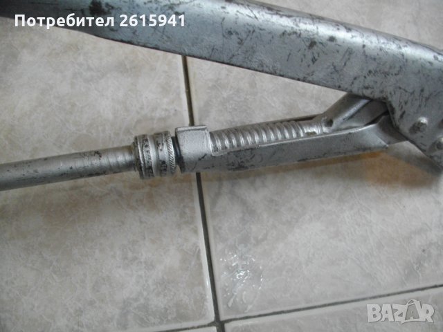 2 Цола-ВиК-Чешмеджийски-Водопроводен-Шарнирен Ключ-Немски-63-70 см Дължина-Захват-7-8 см, снимка 6 - Ключове - 33081995