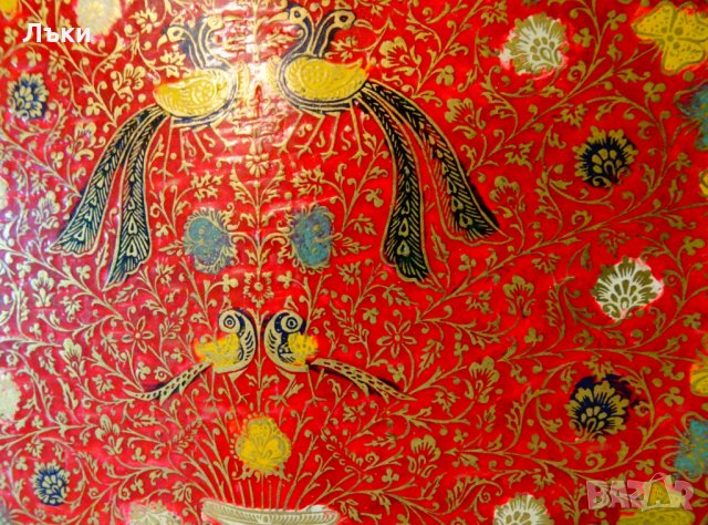 Английски бронзов поднос,плато,пано,клетъчен емайл. , снимка 4 - Антикварни и старинни предмети - 33341329