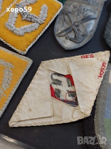 WW2-немски военни пагони,петлици,знаци нашивки, снимка 7 - Антикварни и старинни предмети - 52517037
