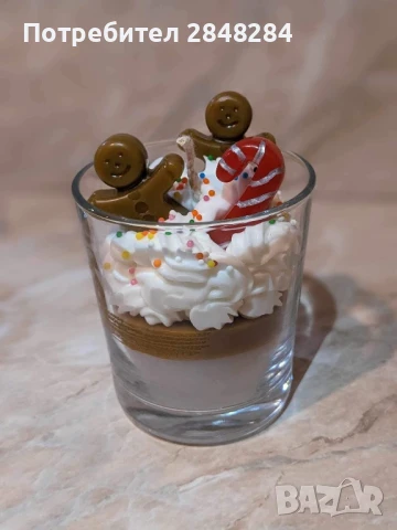 Ръчно изработени коледни свещи, снимка 6 - Декорация за дома - 42746063