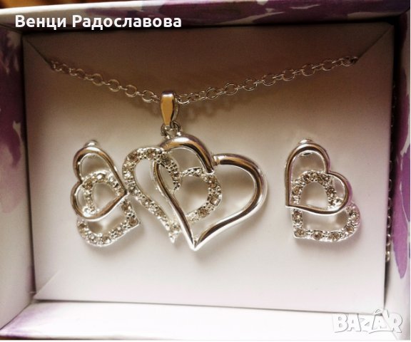 Романтичен подаръчен комплект Nettie, нов!, снимка 2 - Бижутерийни комплекти - 20679806
