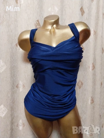 XL/2XL Тъмно син цял бански 