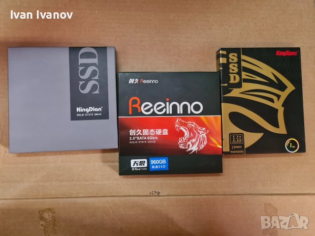 1TB ssd диск различни модели. Нови. 