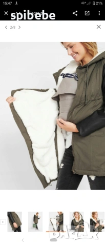 Ново зимно яке за бременни и бебеносене размер M 38 Bonprix , снимка 3 - Якета - 53030808