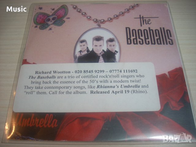 ✅ПРЕДЛОЖЕТЕ ЦЕНА? The Baseballs - Umbrella - промо диск, снимка 1 - CD дискове - 35481212