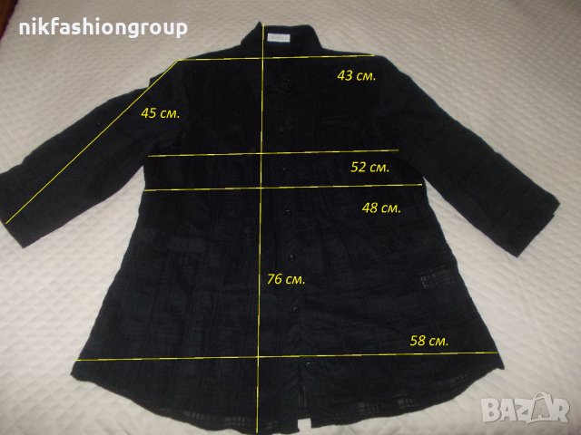 Черна риза , L размер, снимка 4 - Ризи - 28448944