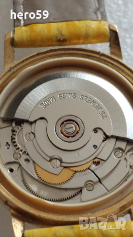 Мъжки швейцарски механичен автоматичен часовник 1970-80г.Отлично състояние , снимка 10 - Мъжки - 50910212