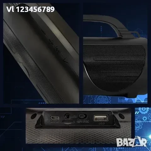Преносима безжична BT колонка P269 USB/TFT/FM, снимка 4 - Радиокасетофони, транзистори - 50773450