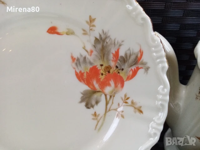 Антикварен сервиз за чай, снимка 3 - Сервизи - 51208780