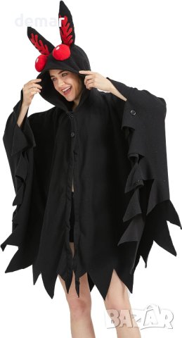 HEWERON Унисекс костюм за Хелоуин, наметало с качулка, снимка 6 - Други - 43961104