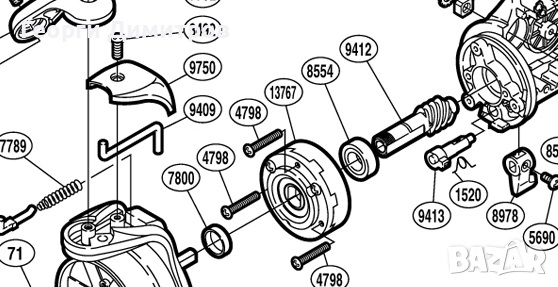 Лагери за риболовни макари (Shimano, Daiwa, Abu Garcia, Okuma и др.), снимка 3 - Макари - 44875877