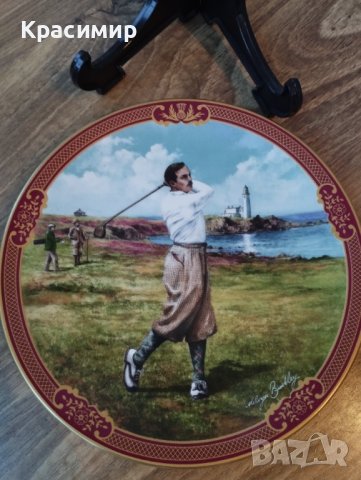 Royal Worcester Golfing  Декоративна чиния 30 лв.за бр. Доставка с еконт, снимка 4 - Колекции - 43757680
