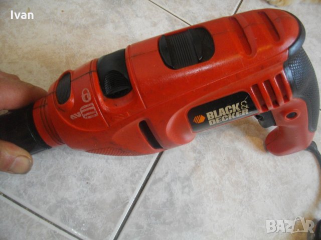 Black Decker KR700CRE-710 Вата-Английска-Ударна Бормашина-Дрелка-Блек Декер, снимка 2 - Бормашини - 33170043