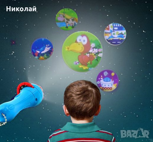 Детски проектор фенер , 6  ленти , Комплект, снимка 1 - Образователни игри - 32830747