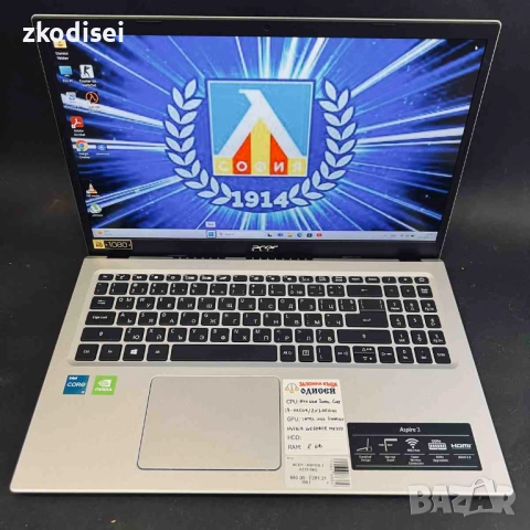 Лаптоп ACER ASPIRE 3 A315-58G 15,6 Инча, снимка 2 - Лаптопи за работа - 51509161