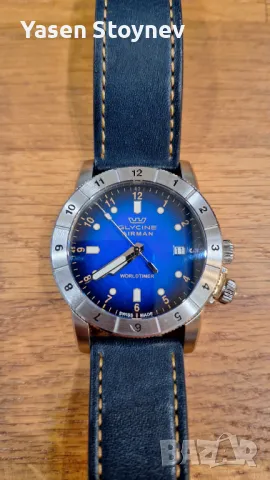 Glycine Airman Worldtimer пилотски часовник