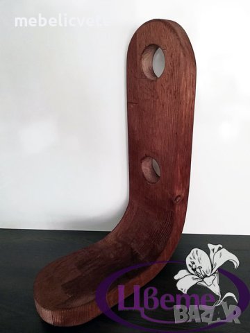 Стойка за бутилки – дърво, снимка 2 - Аксесоари за кухня - 43834246