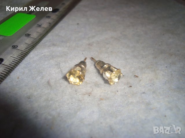 МИНИАТЮРНИ КРАСИВИ ПОСРЕБРЕНИ ОБЕЧКИ с ЦВЕТЕН ФАСЕТ - КРИСТАЛ 24750, снимка 5 - Обеци - 36629242