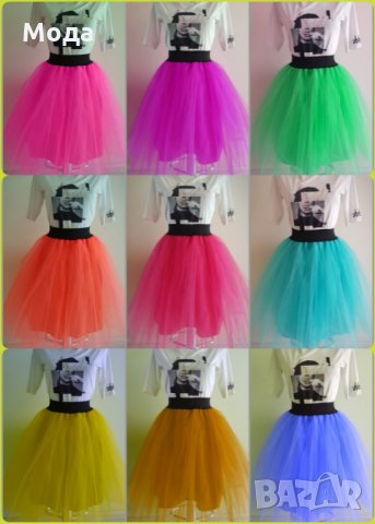 Дълга пола- пачка ПО ВАШИ РАЗМЕРИ от 4 пласта кристален тюл #пачка #тутъ, снимка 11 - Поли - 32780265