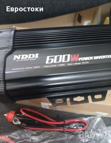 Инвертор NDDI POWER 600 W преобразувател на напрежение 12 V към 230 V, снимка 7 - Аксесоари и консумативи - 50621327
