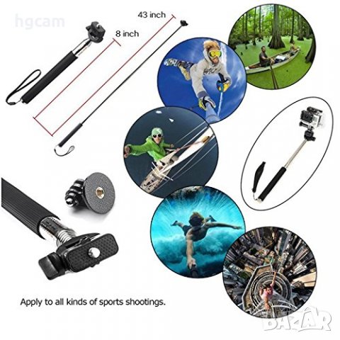 Комплект NITRO KIT аксесоари за екшън камери GoPro Hero, SJCAM и други, снимка 8 - Чанти, стативи, аксесоари - 27724981