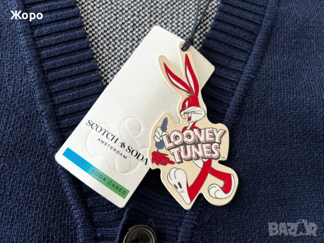 Scotch & Soda x Looney Tunes жилетка M – Нова с етикети – Bugs Bunny, снимка 11 - Други - 53589446