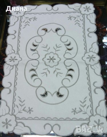 Красиви покривки и салфетки-ръчна бродерия,ръчно плетиво, снимка 10 - Покривки за маси - 28784117