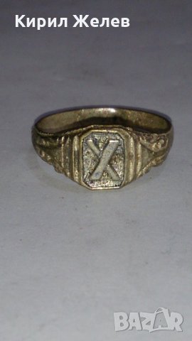 Старинен пръстен сачан над стогодишен орнаментиран - 73311