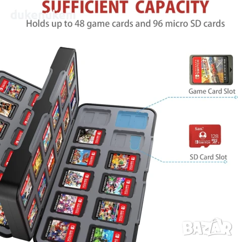 НОВА! Кутия за игри за Nintendo Switch/OLED, 48 слота , снимка 6 - Игри за PlayStation - 50978278