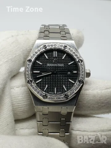 Audemars Piguet Royal Oak 33mm Steel & Rose Gold White Dial Diamond Дамски Различни Варианти, снимка 17 - Дамски - 48183144