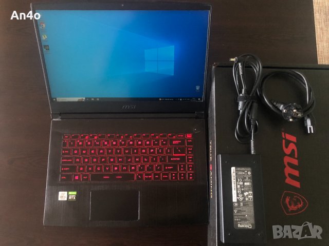 (Гаранция)Лаптоп Gaming MSi, RTX™ 2060 6GB, i5-10300H, RAM 8GB, SSD 512GB