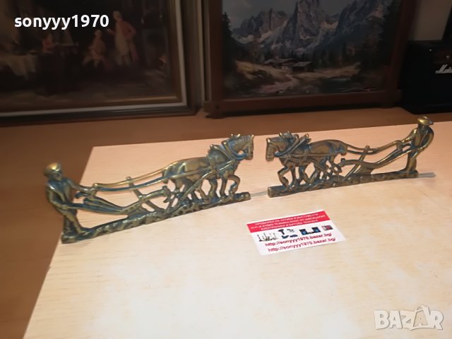 ОРАН-КОНЕ Х 2БР МЕД/МЕСИНГ-ВНОС АНГЛИЯ 1605222057, снимка 11 - Антикварни и старинни предмети - 36782557