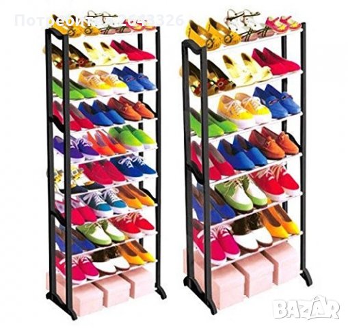 Подвижен стелаж за 30 чифта обувки Аmazing shoe rack, снимка 4 - Други стоки за дома - 28545770