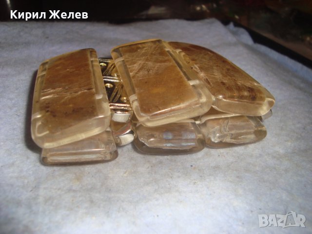 ФЕШЪН - АРТ ХЕНД - МЕЙД КРАСИВА ЕФЕКТНА СТИЛНА ГРИВНА СЕДЕФ и КАТАЛИН 30161, снимка 7 - Гривни - 37851523