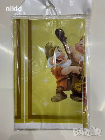 Снежанка и Седемте Джуджета найлонова покривка за парти рожден ден