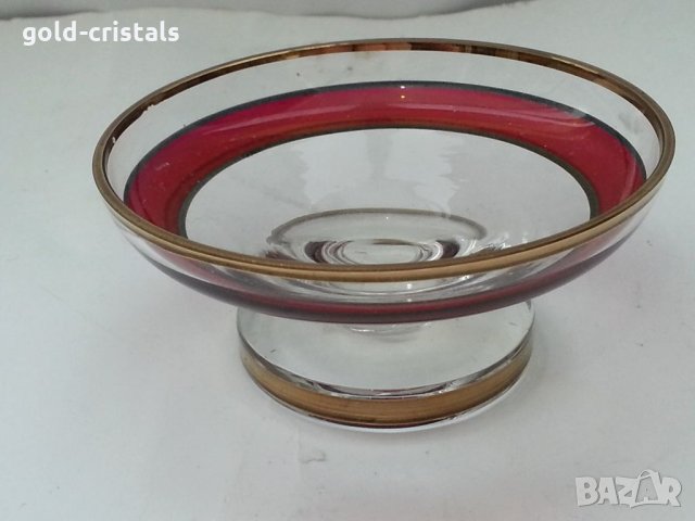 Кристален съд за хайвер с посребрена лъжичка , снимка 10 - Антикварни и старинни предмети - 33422858