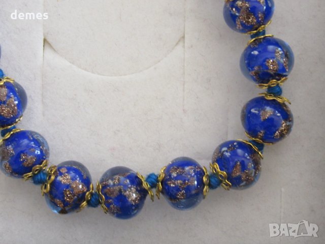 Ръчно изработена гривна от стъкло Мурано, Венеция, снимка 2 - Гривни - 35118514