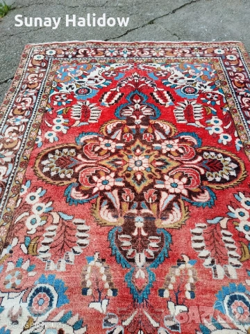 Ръчно тъкан Хамадански килим, снимка 4 - Килими - 51632833