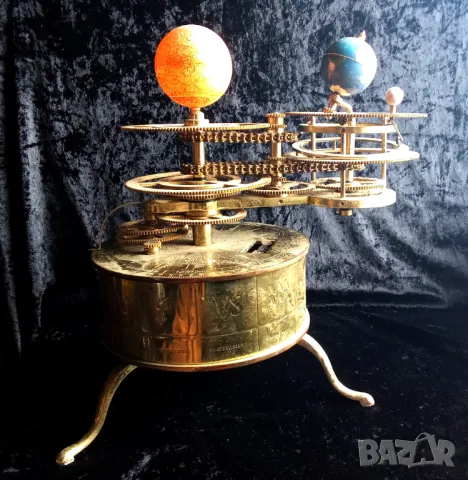 Модел от месинг Orrery/Tellurion слънчева система планети, снимка 2 - Други ценни предмети - 48369995